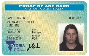 Image result for proof of age card victoria